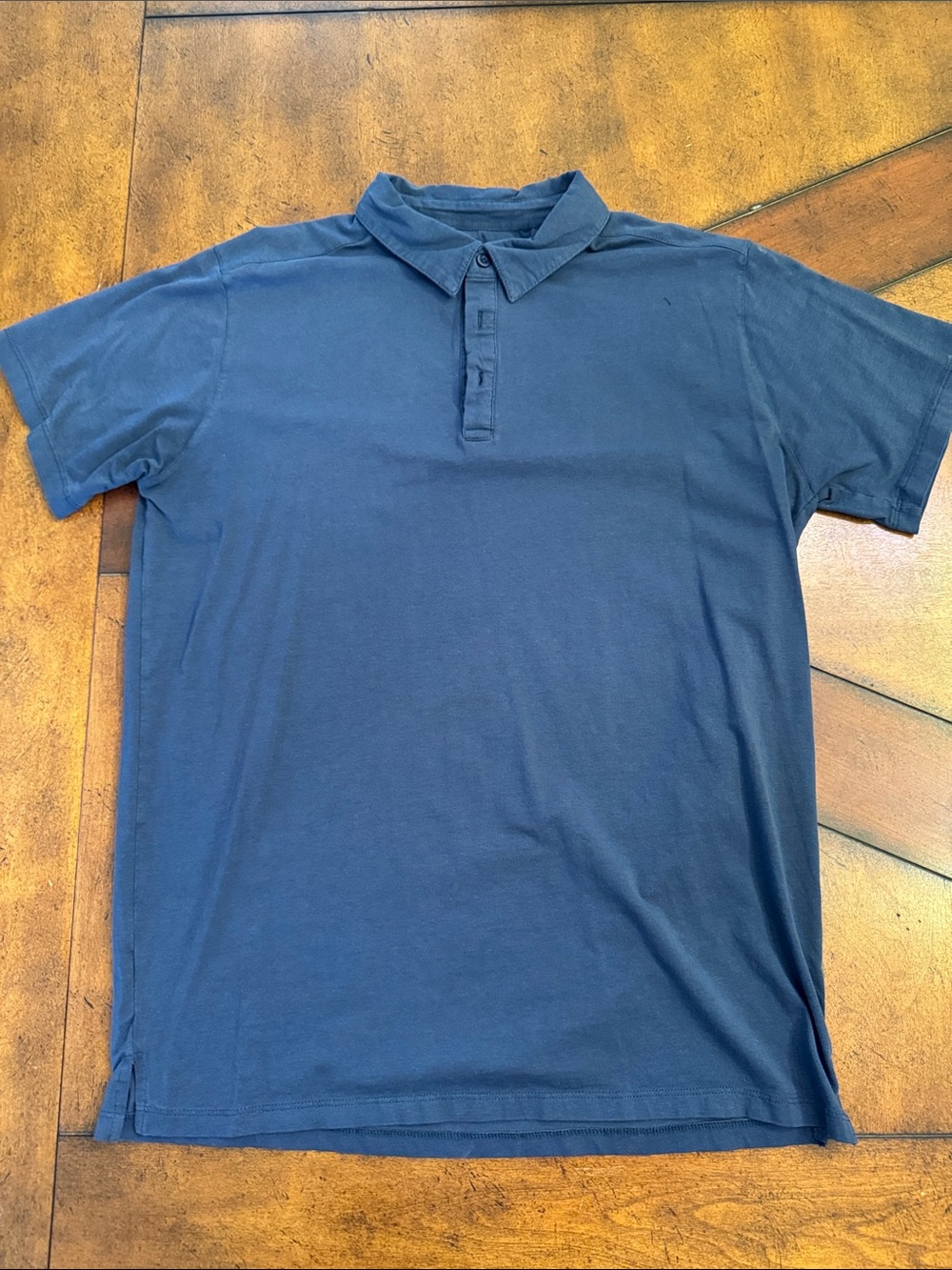 Men's Navy Short-Sleeve Polo Shirt